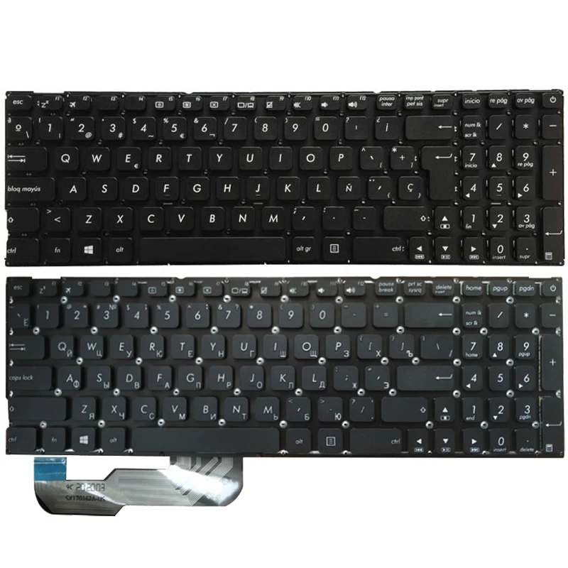 Asus Laptop Keyboard Russo Eua Espanhol Latim X541 X541u X541ua X541uv X541s X541sc X541sa X541uj X541l X541la X541n X541na
