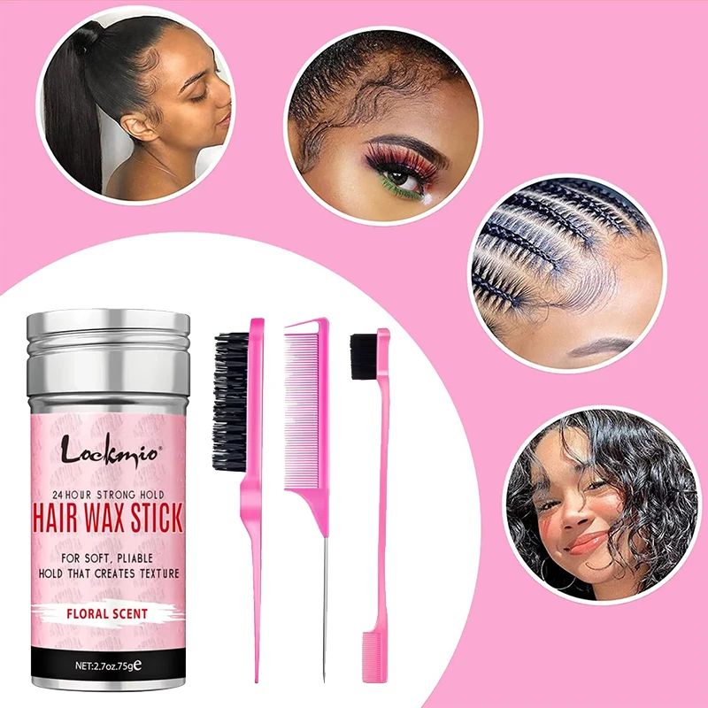 Wax Stick Set Professional Styling Kit For Women Anti-frizz Smoothing Broken Back Hair Mud Messy Hairs Control Wax Rod