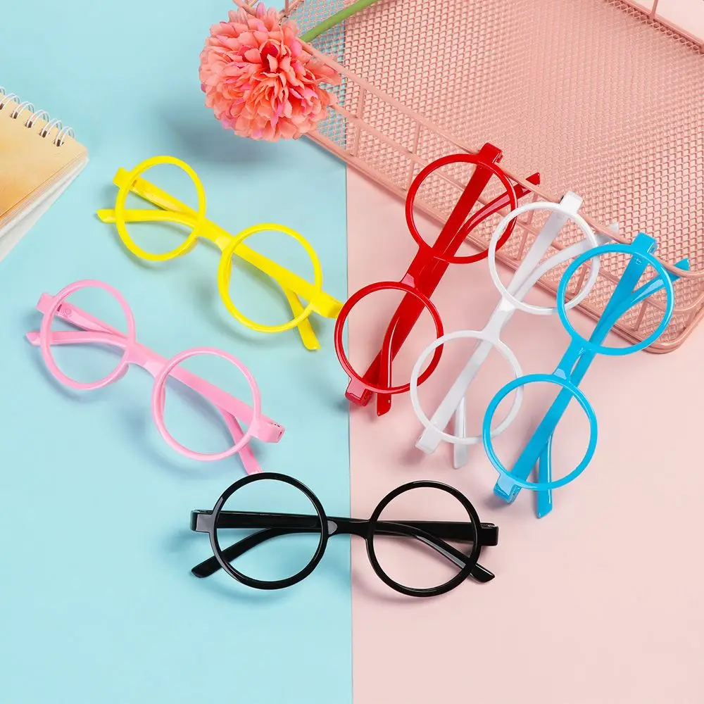 Portable Plastic Round Glasses Frame for Kids