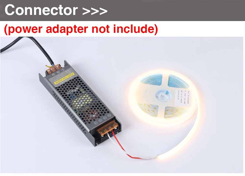 DC 12V 24V COB Strip 320Leds/M White/Pink /Yellow /Ice Blue S9e6cfca1181543bfbfafdc7b5c5a0f0c7
