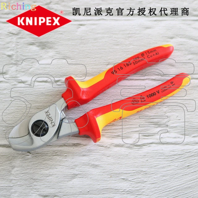 Coupe-câbles isolé 1000V, 95 16 165 - Knipex