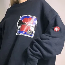 

CAVEMPT C.E Oversized Sweatshirt Abstract Print Men Women 1:1 High Quality C.E CAVEMPT Pullover