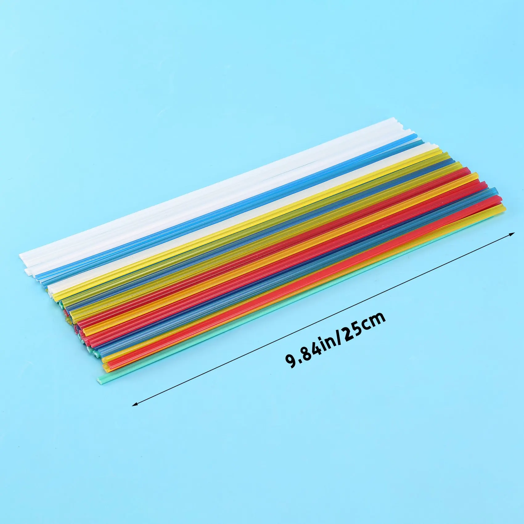 PORK-50Pcs 용접봉 PPR PP PVC 플라스틱 자동차 범퍼 수리 용접기 스틱 키트 폴리프로필렌 수공구 납땜 세트