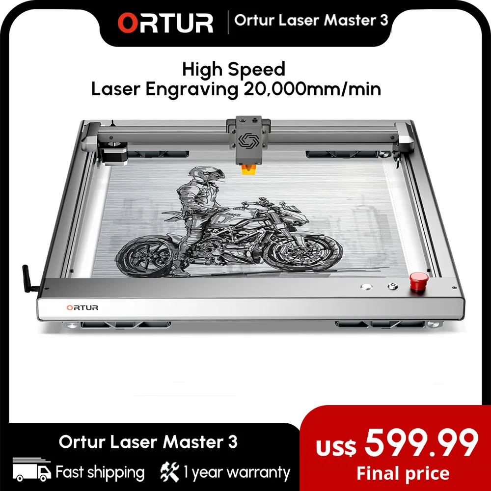 Ortur Laser Master 3 Laser Engraver 10W Laser Cutting Machine add App