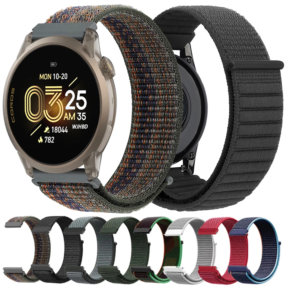 Breathable Nylon Soft Wristband Watchband, 20mm or 22mm