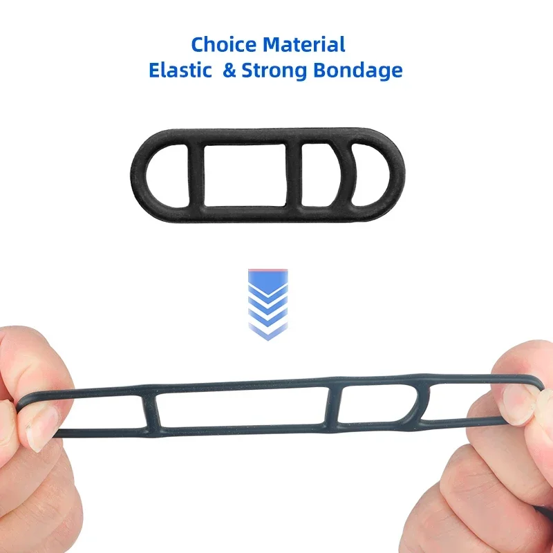 Bicycle Front Light Torch GEL Silicone Fixing Band Helmet Pump Rubber Fastening Strap 18-26cm Stretch MTB Road Bike Parts bicycle fixing band