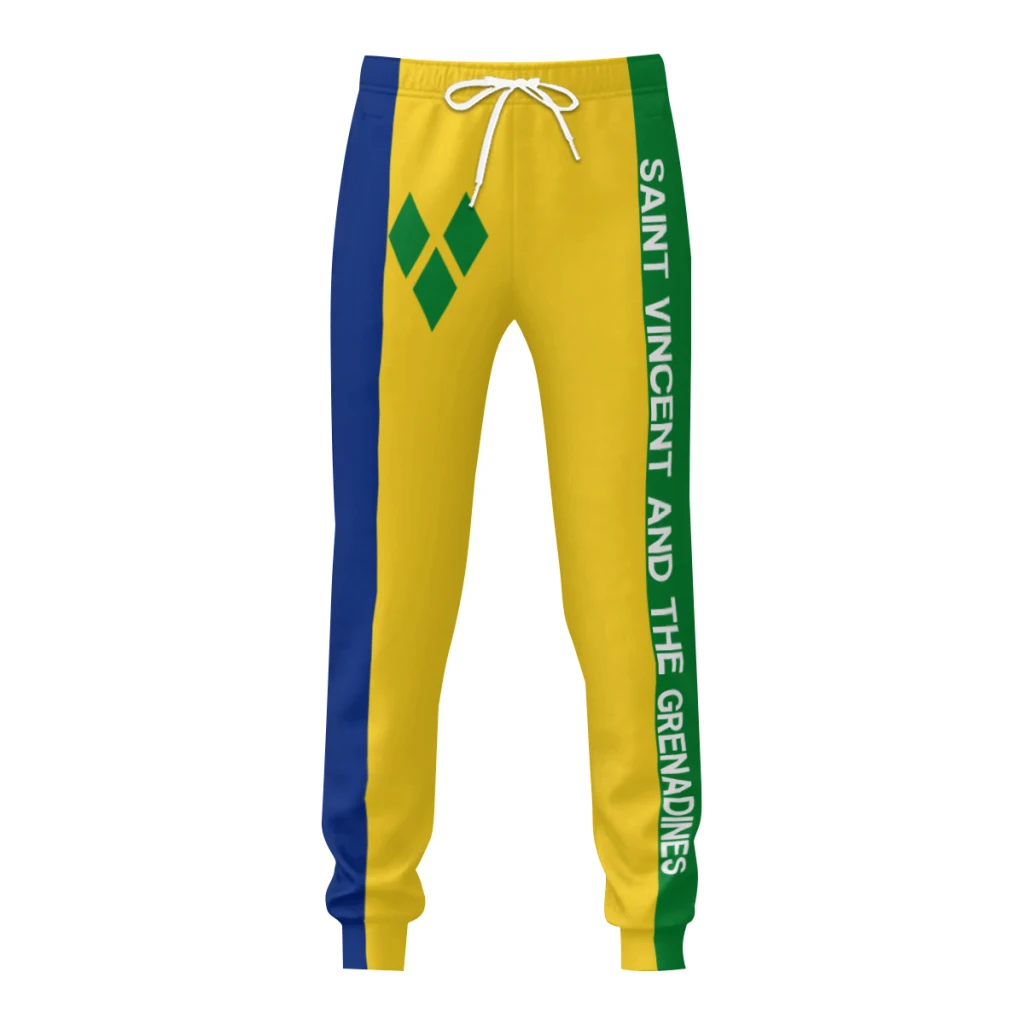

Mens Sweatpants Saint Vincent and the Grenadines Flag Pants with Pockets Joggers Soccer Football Sports Sweat With Drawstring