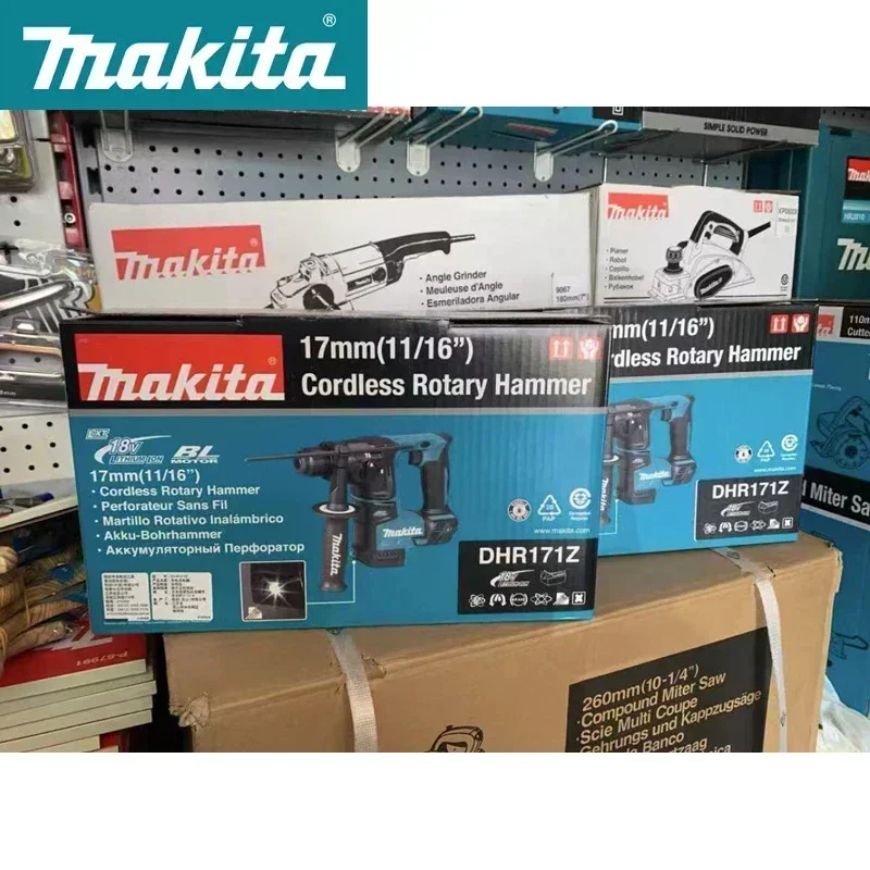 MAKITA DHR171Z Rotary Hammer Drill 18V Li-Ion LXT Cordless Brushless SDS Plus Rechargeable Electric Hammer Impact Drill DHR171 6