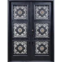 Wrought Iron Door  design iron pipe door 1