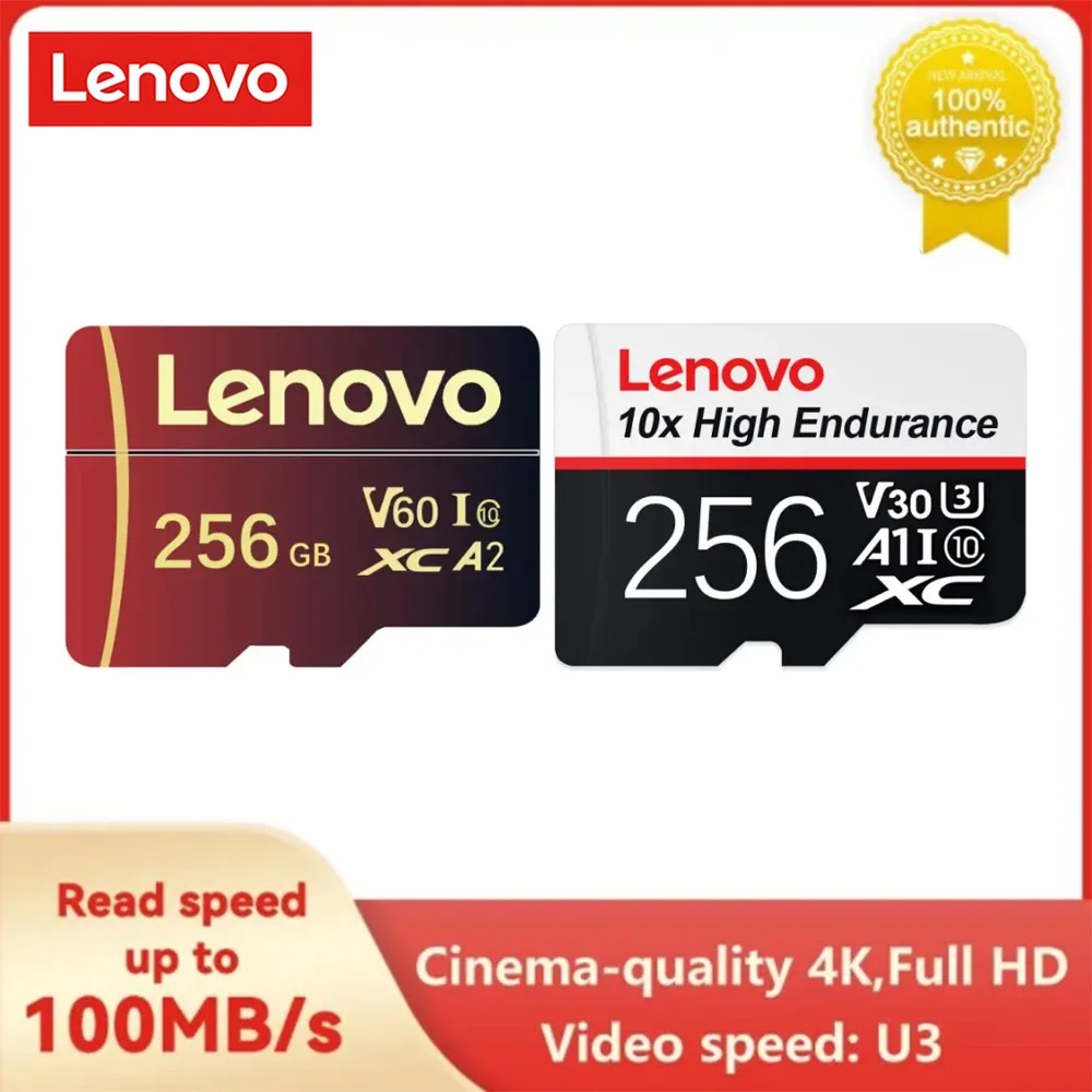 Scheda Di Memoria Flash Lenovo Class 10 Sd/Tf 512Gb Micro Tf Sd Card Ad Alta Capacità 128Gb 256Gb Cartao De Memoria Per Nintendo Switch