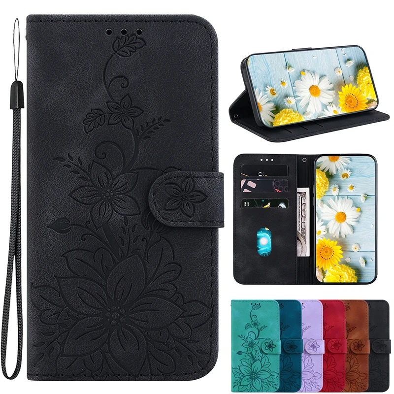 Leather Wallet Phone Case with Card Slot and Premium Cover Design