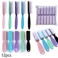 12PCS Nail Brush Cleaning Remove Dust Powder Plastic Cleaner for Acrylic UV Gel Nails Art Manicure Nail Care Accessories 1