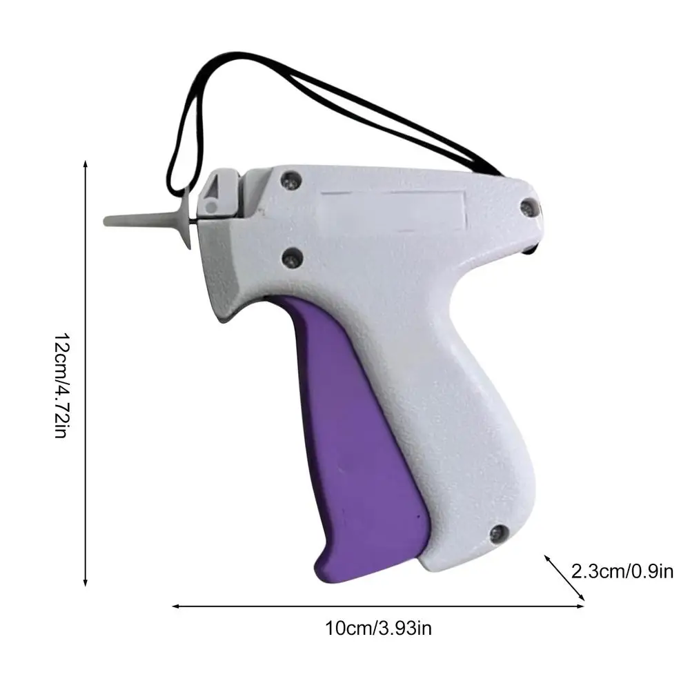 Description Picture 6 of itemClothes Garment Price Label Tagging Tag Gun 6 Needles 1000 White/Black Tag Fasteners Machine Plastic Label Sticker Sewing Tools