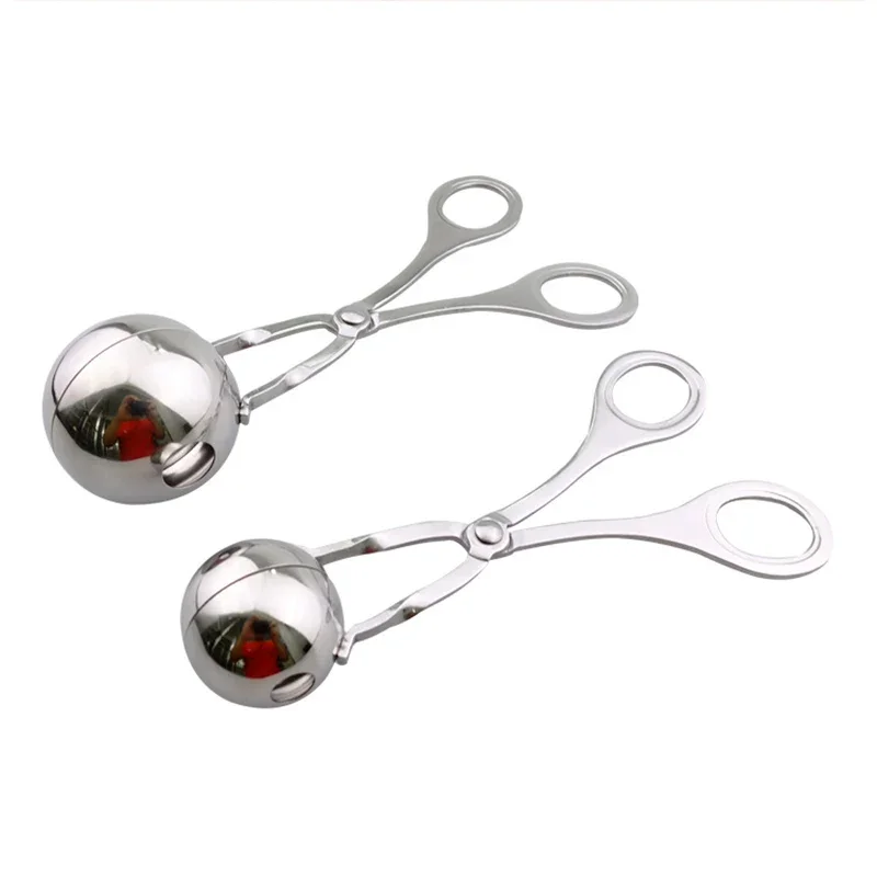 Convenient Meatball Maker Stainless Steel Fish Stuffed Meat Ball Machine Meat Cooking Kitchen Mold Tools spatula hole cap