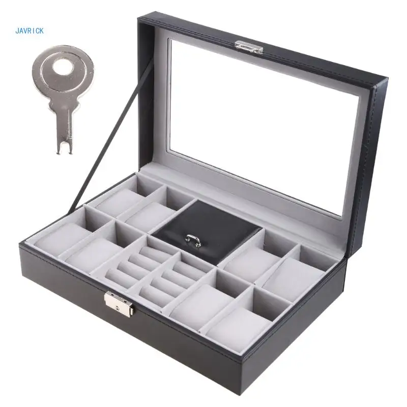 Watch Box Jewelry Box Watch Gift Box for Valentine Men Women Wristwatch Display Watch Storage for Case Travel