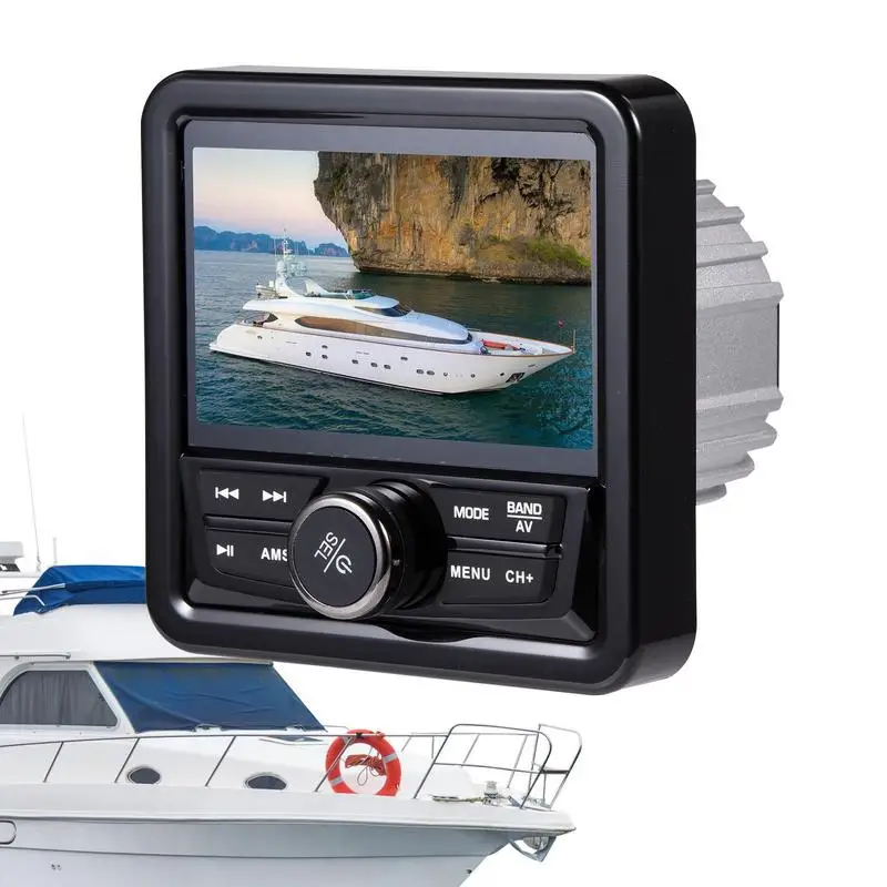 

Music Player For Boat Waterproof Car Radio FM AV BT FM USB WMA MP4 Car Speaker Automotive Electronic Parts For Live Music