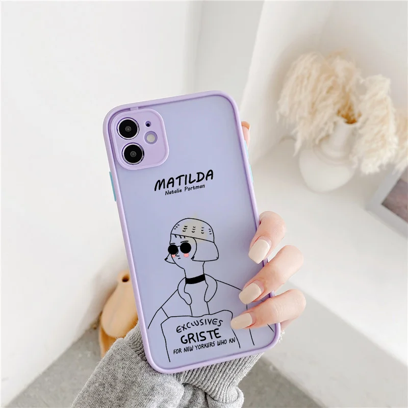 Cartoon Killer Leon Uncle Couple Shockproof Phone Case Cover