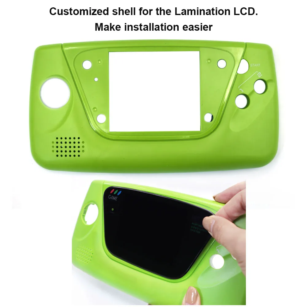 ラミネート加工 3.5 インチ高解像度 IPS LCD キット SEGA ゲームギア用