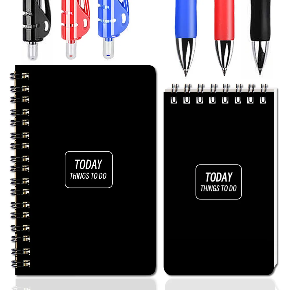 A6 A7 Coil Mini Notebooks Gel Pen To Do List University Notepad Sketchbook Diary Travelers Planner Binder Office Journal notebook diary journal notebook diary small notebook undated notepad travel planning notepad paper pad