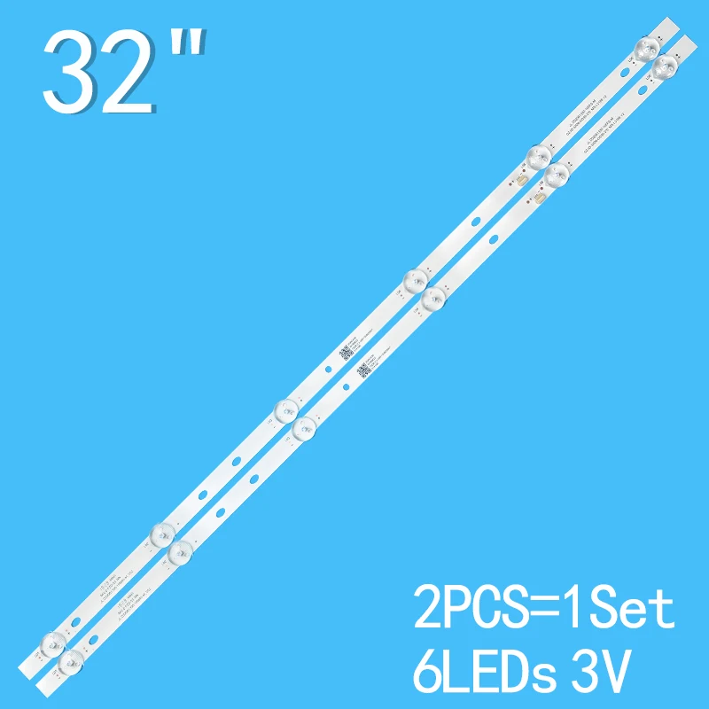 LED backlight bar For LE-8822A LCD TV backlight bar CC02320D562V04 320E9 2X6 56CM 6V 6LED 100% NEW