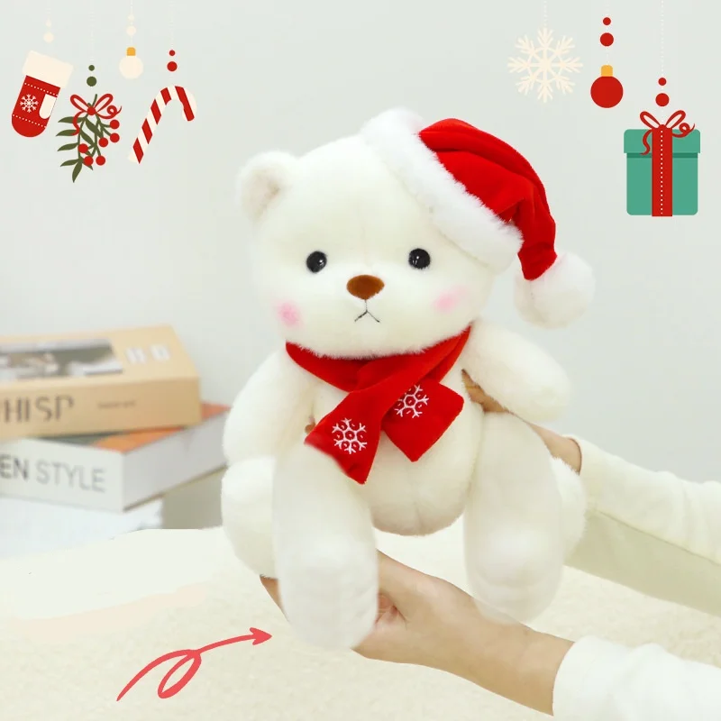 30CM Christmas Style Teddy Bear Plush Dolls Stuffed Animals - Image 2