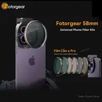 Fotorgear 58mm Universal Phone Filter Kits CPL Star Variable ND Filter for smartphones/iPhone 13 14 15 Pro Max/Huawei/Xiaomi 2