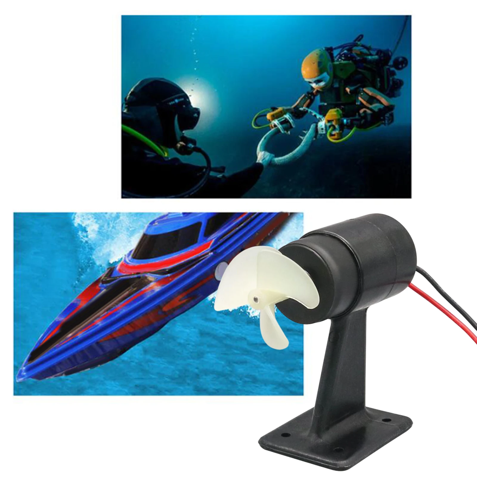 U2 12V-16V 300W 3.4Kg ブラシレス推力水中スラスター/プロペラ/推進双方向制御 ESC 付き ROV およびボート用 –  Underwater Thruster 水中スラスター防水860KVブラシレスモータープロペラ60mmジェットポンプROV RCボート水中ロボットモデル用