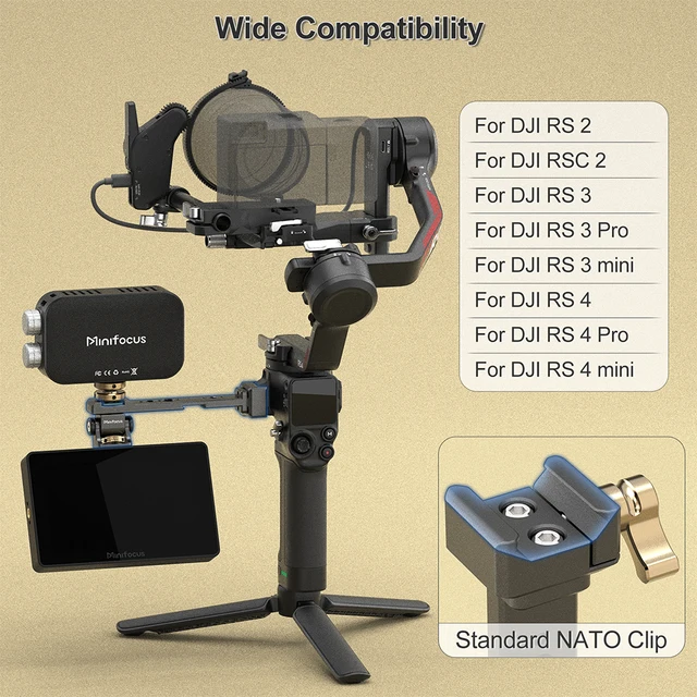 Minifocus Adjustable Camera Monitor Mount with Quick Release
