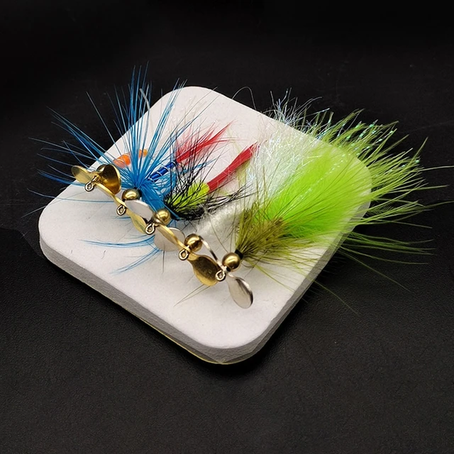 1 Box Insects Flies Fly Fishing Lure Propeller Spinner Bait Swim Bait  Redfin Striped Bass Seatrout Fishing Lures - AliExpress