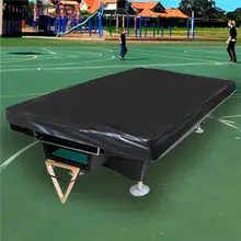 

Billiard Table Dust Cover Faux Leather Waterproof Portable Foldable Anti Damage Table Protector for Entertainment