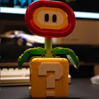 MOC Piranha Plant Potted Model Fit 71426 Flame Flower Assembled Building Blocks Bricks Children Puzzle Toys Kids Christmas Gifts 2