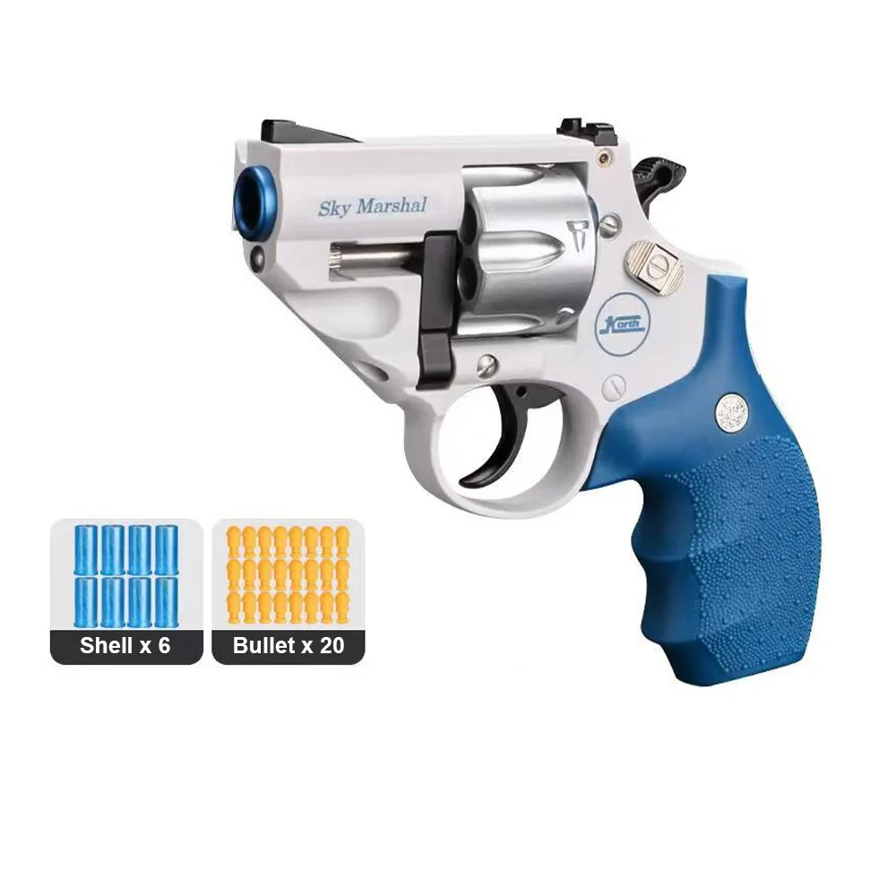Sky Marshal Toy Gun Revolver Toy Pistol Safe Soft Bullet Gun For Kids Birthday Gift Dropshipping 4