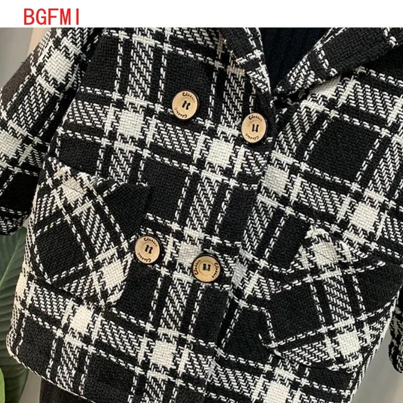 Korean Kids Winter Clothes Thicke New Plaid Woolen Coat Boys' Warm Jacket Childhood Coats Winter Padding Kids Outerwear 2-11Y