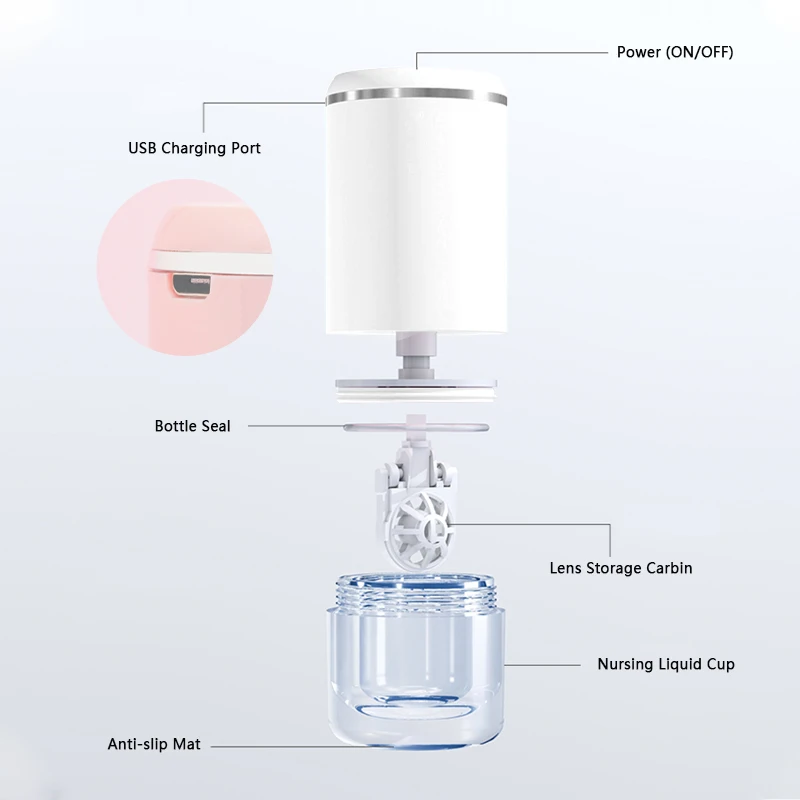 Advanced Ultrasonic Contact Lens Cleaning System