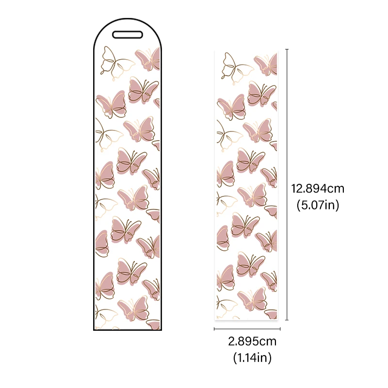 5pcs 1.14*5.07in Bookmark Wrap For Craft Pen Gift School Classroom Bookmarks