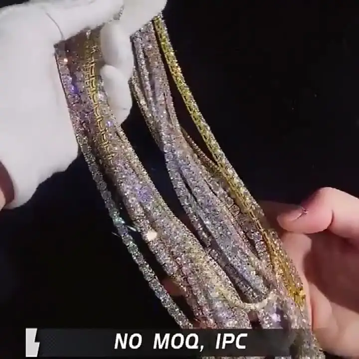 Полноразмерная распродажа браслет с муассанитом 2-6 5 мм ожерелье для женщин