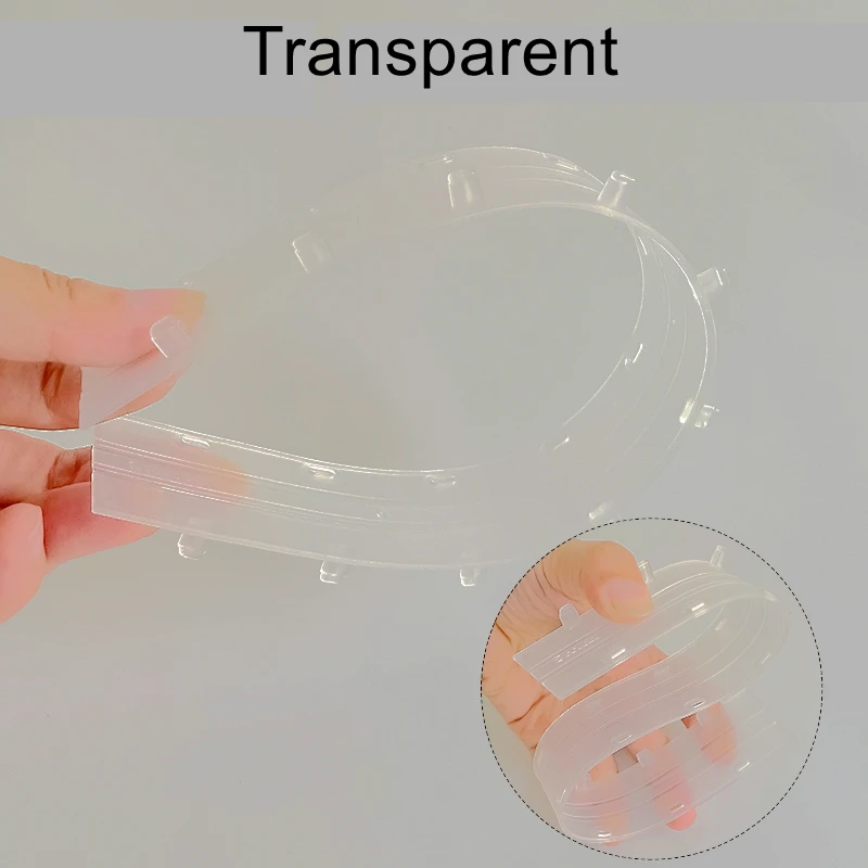10PCS/LOT White Transparent Plastic Binding strips 3-35mm(20-325sheets) 10 holes A4 Comb binding suppliers plastic binders