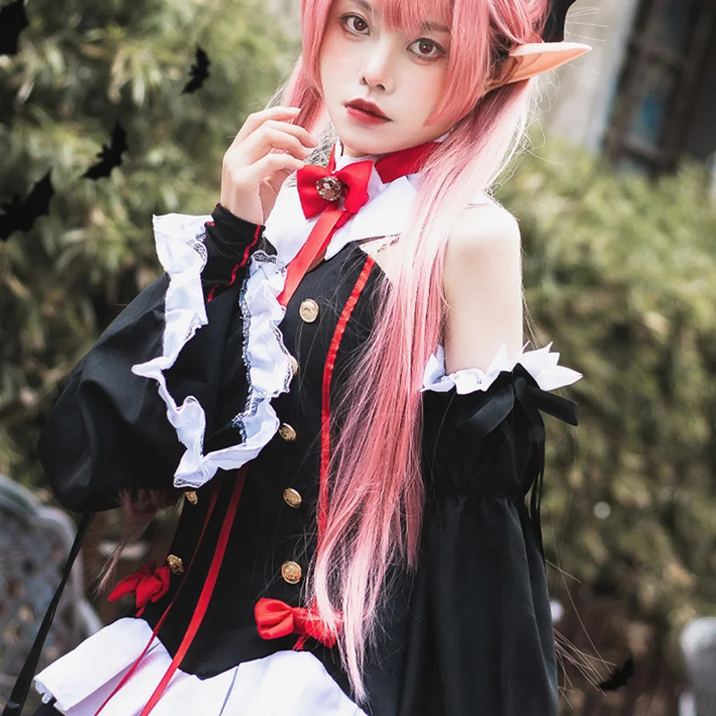 Anime Seraph Of The End Costume Krul Tepes Cosplay Uniform Dresses Sets  Halloween Witch Vampire Costume For Women | Lazada
