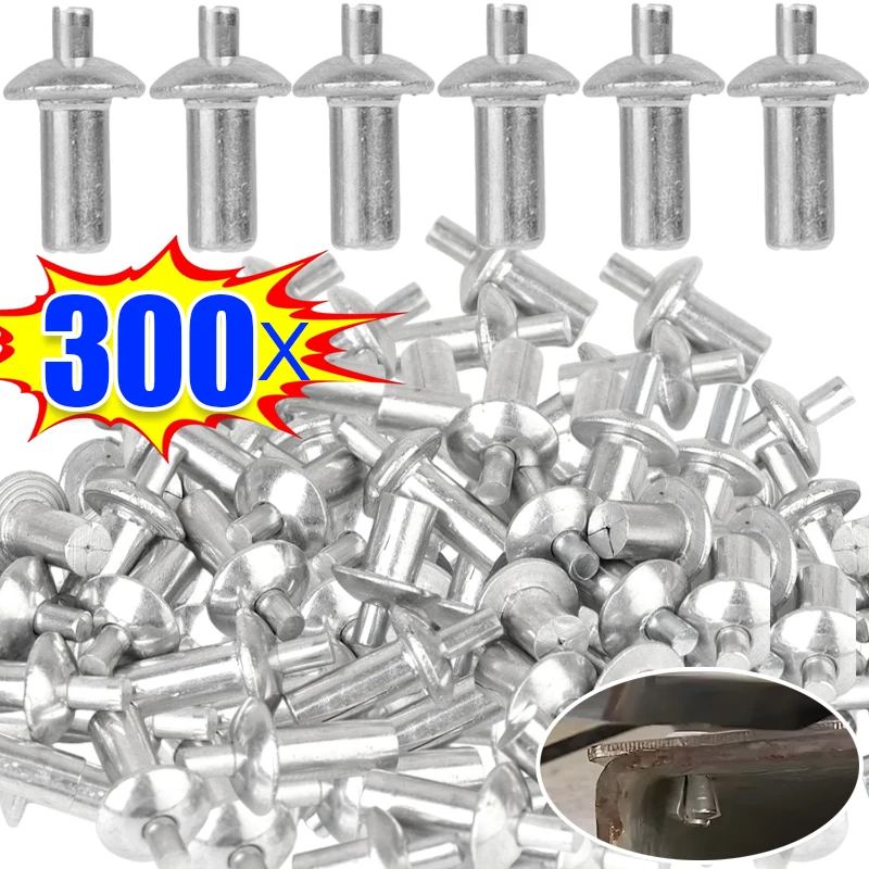 300/10pcs Hammer Drive espansione rivetti espansione a percussione in lega di alluminio Piercing alla testa del chiodo viti autofilettanti elementi di fissaggio