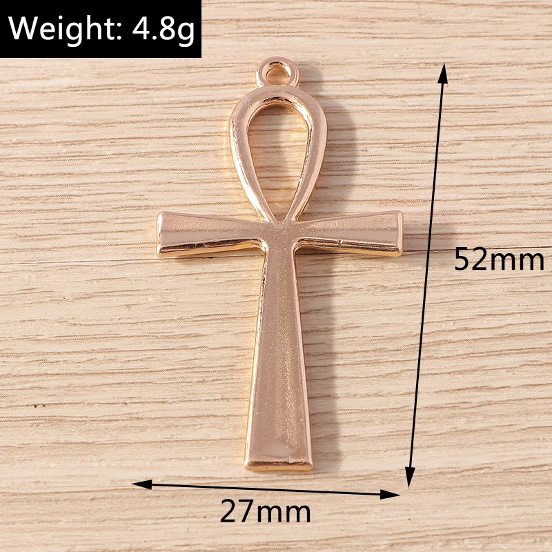Tusember 10 Stück Gold Silber Farbe Punk Hip Hop Kreuz Charms Anhänger für Schmuckherstellung Ohrringe Halskette DIY handgemachtes Accessoire – Detail 11