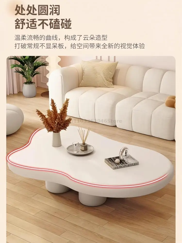 Cloud Coffee Table Cream Style Small Apartment Sofa Coffee Table Living Room Household Alien Irregular Small Modern