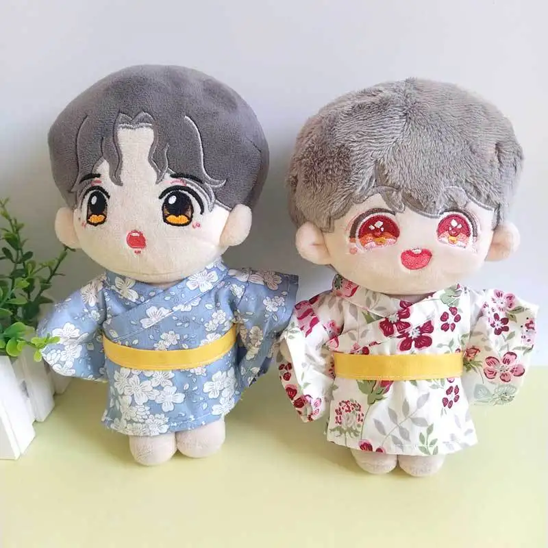 

Wholesale 20cm EXO Doll Clothes BJD Doll Clothes Boy Girl Kimono Yukata Dress Up Kpop EXO Idol Doll Accessories DIY Gift Toys