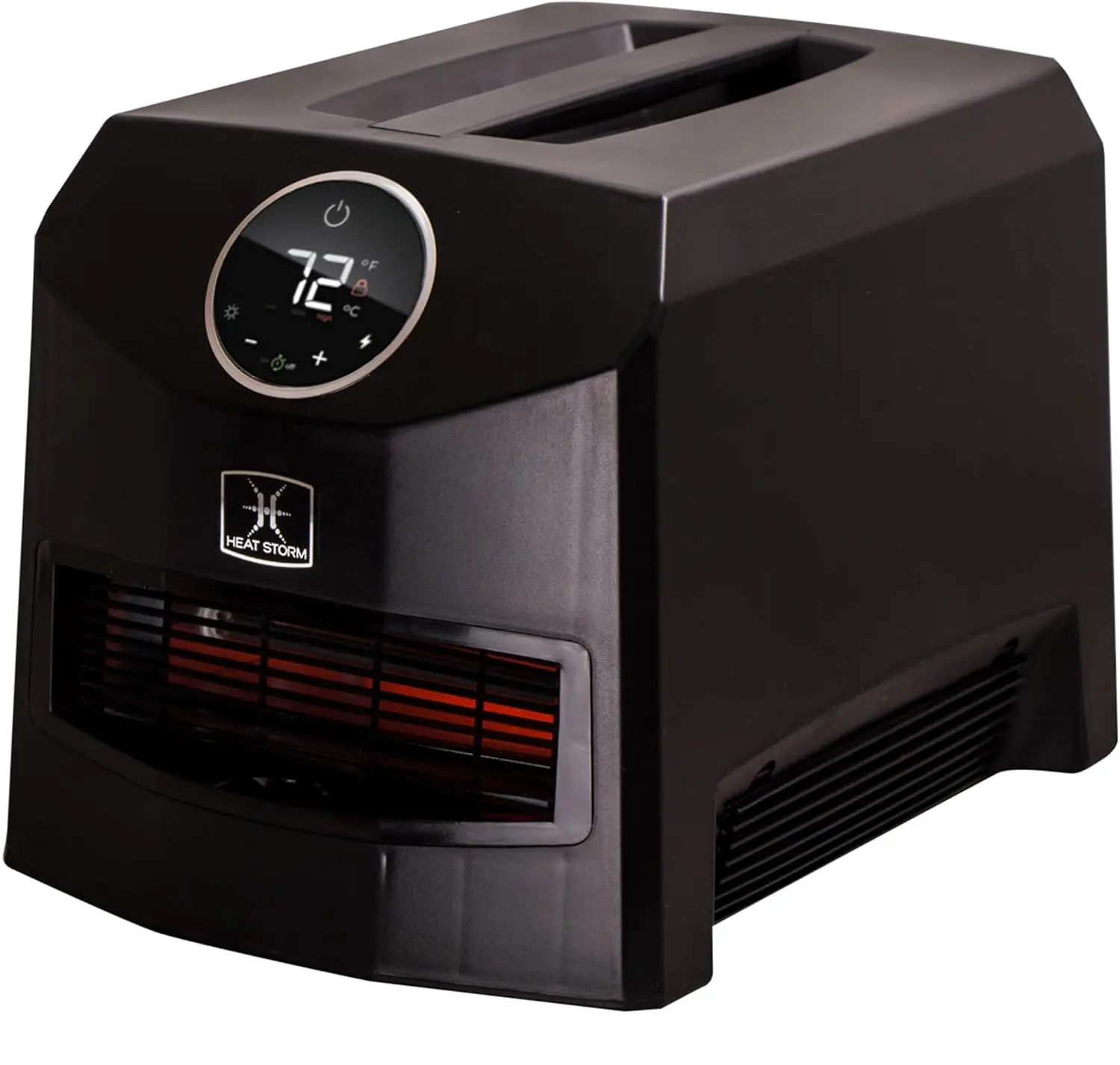 HS-1500IMO Portable Infrared Heater, 10 lbs, Mojave Black,Remote Control, energy efficient, Digital display, Overheat protection