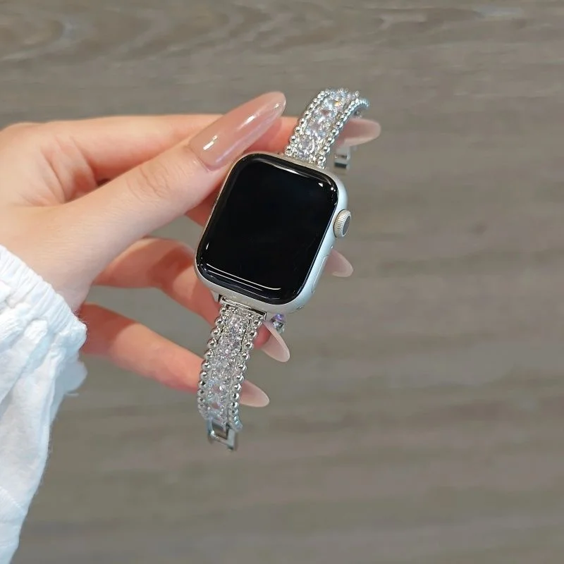Luxury Sparkling Zircon Diamond Watch Strap