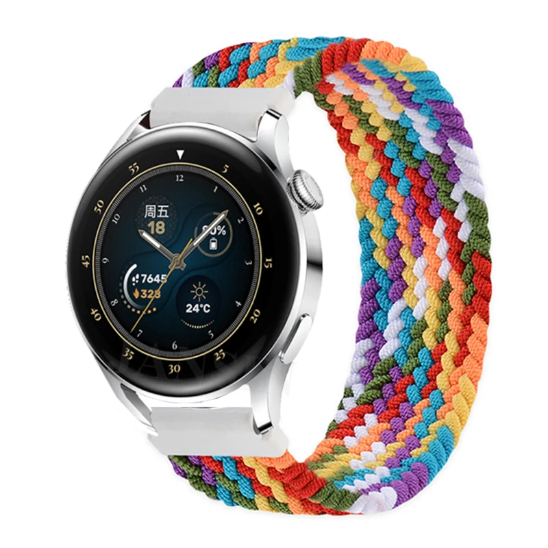 Braided Solo Loop Elastic Fabric Sport Wristband Bracelet Strap