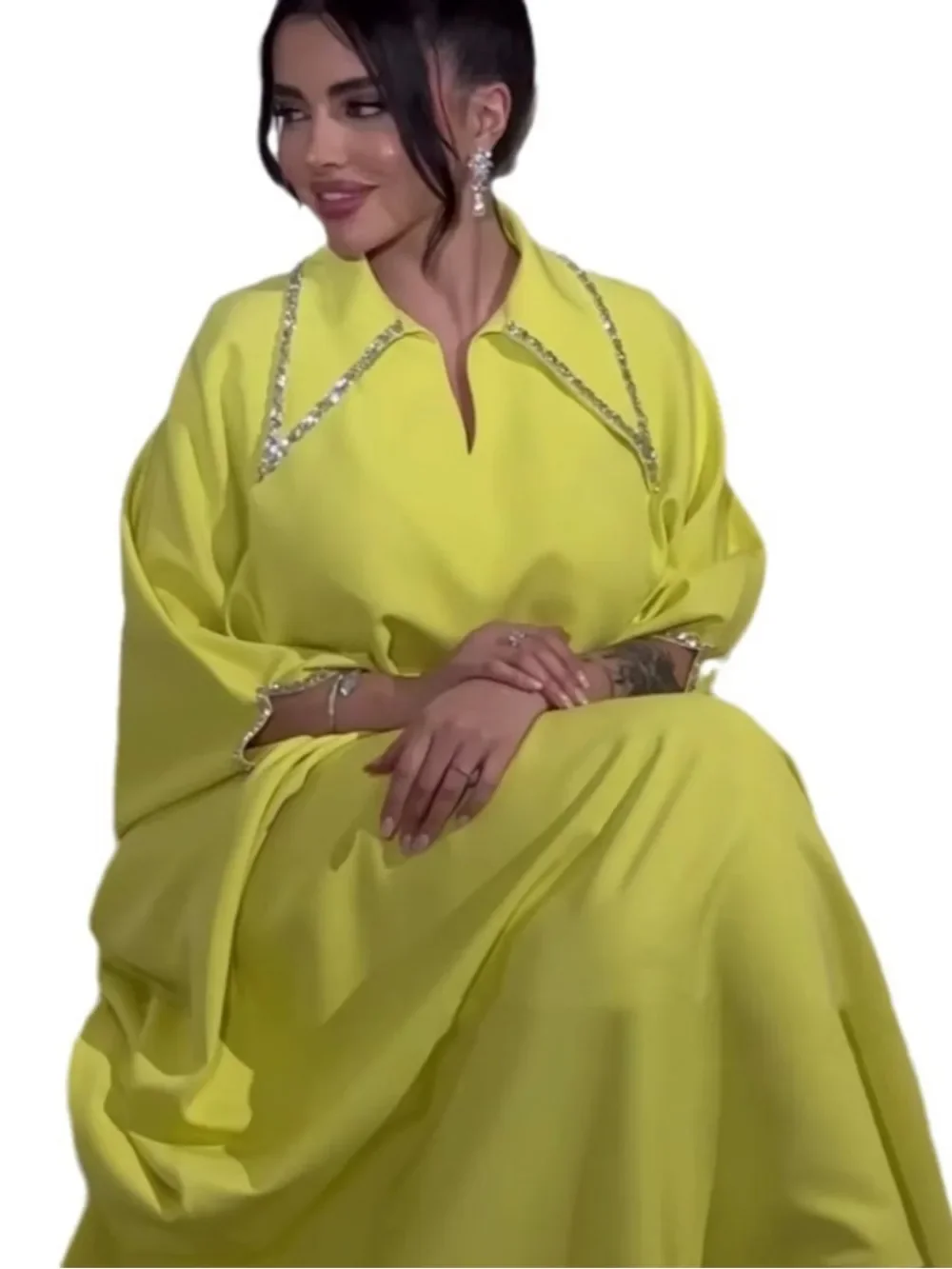 عباية إسلامية للعيد للنساء فساتين الحفلات الماس جل...