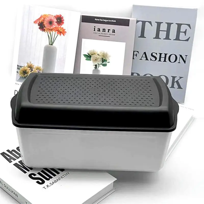 

Pastry Storage Box Household Use Stylish Design Breathable Multifunction With Holes Large Capacity Bread Bin Storage Box Food