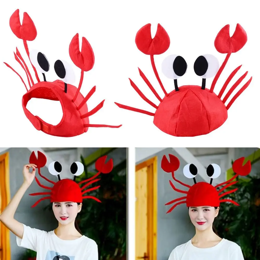 재미있는 공연 소품 코스프레 펠트 바다 동물 모자 게 모자 파티 액세서리