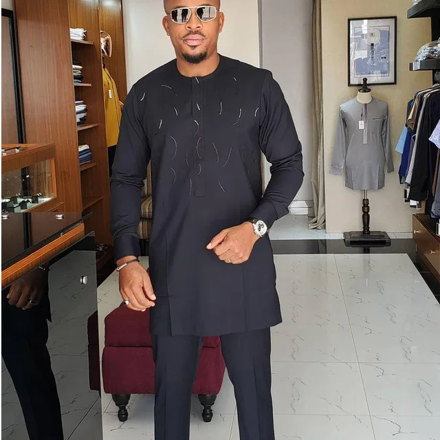 Emeka Embroidered Long Sleeve Outfit