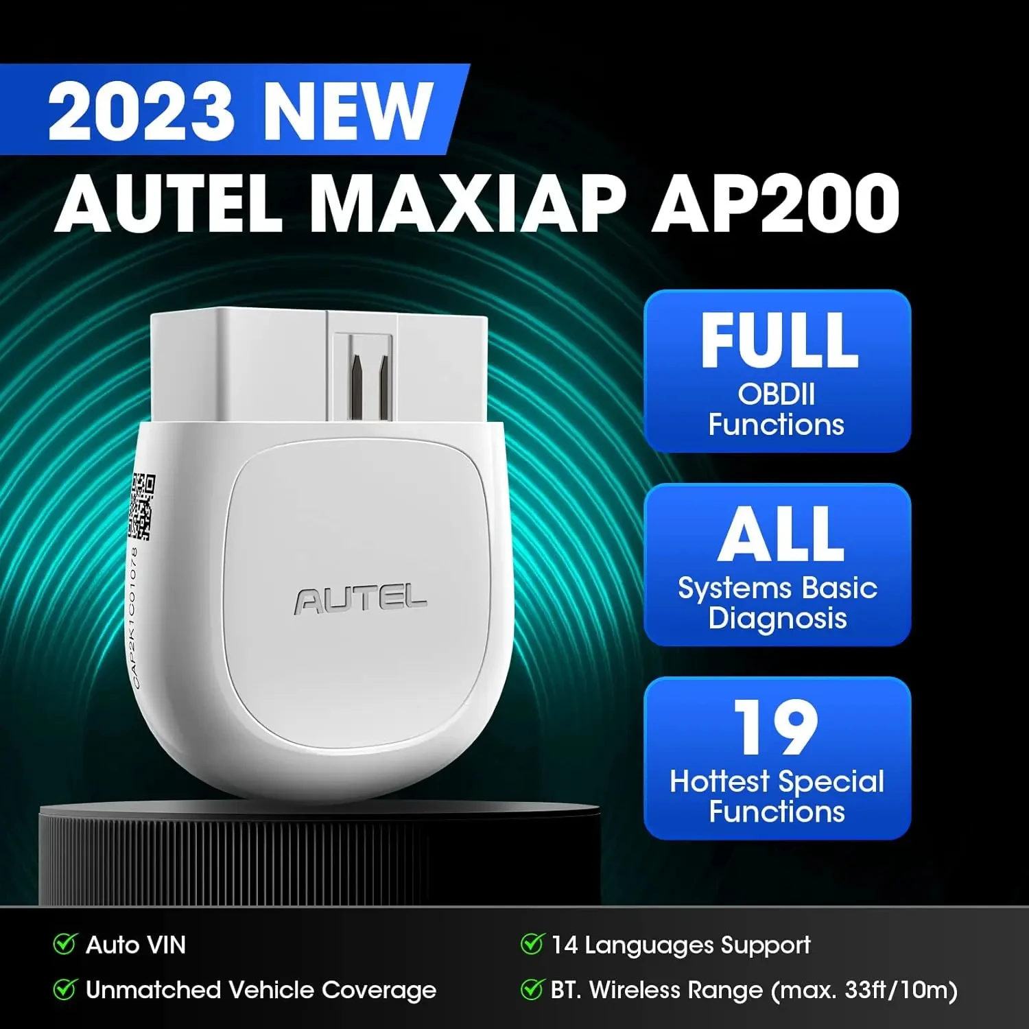 AUTEL MaxiAP AP200 車両診断ツール　オーテル　ap200 US Ship)Autel MaxiAP AP200 Bluetooth OBD2 Scanner Auto Car